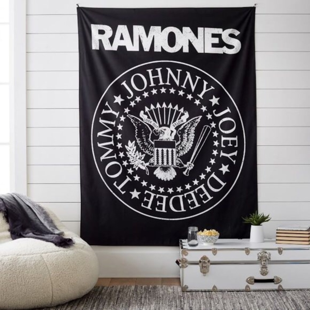 Ramones tapestry from pottery barn teen